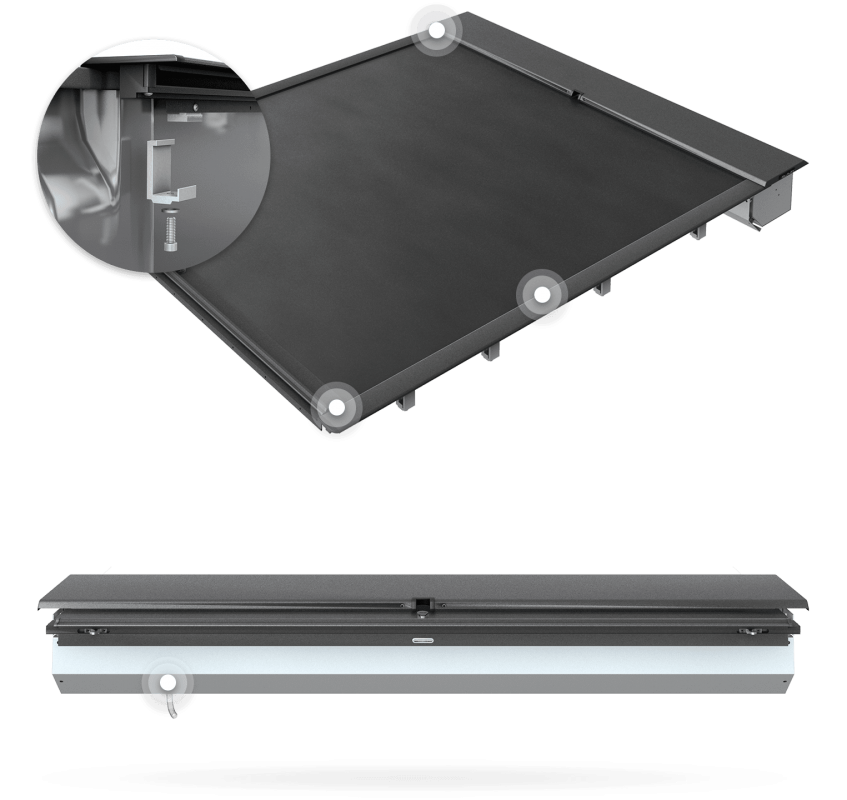 Roll N Lock Lockable Tonneau Cover to suit Nissan Navara NP300 4dr Ute